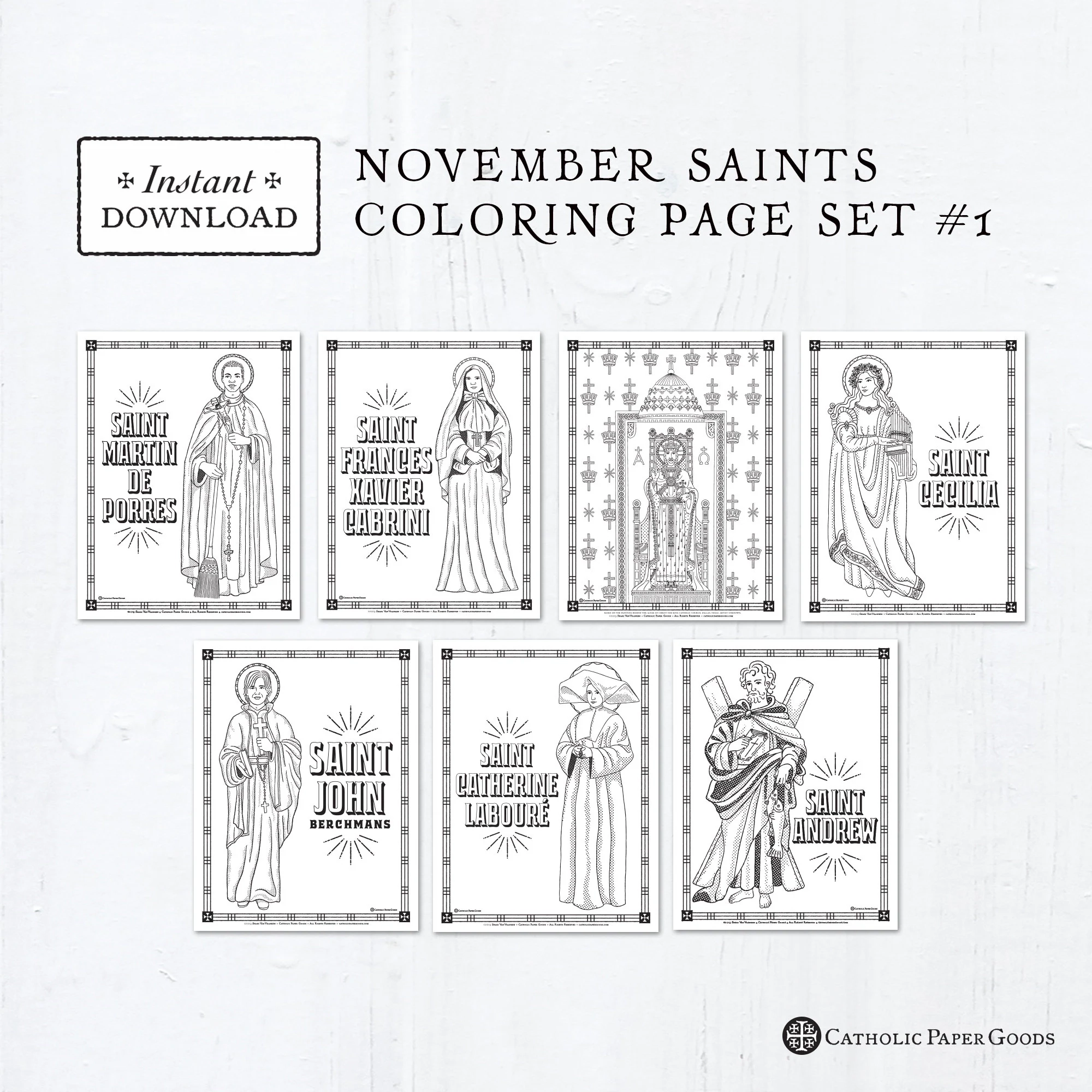 November Saints Calendar