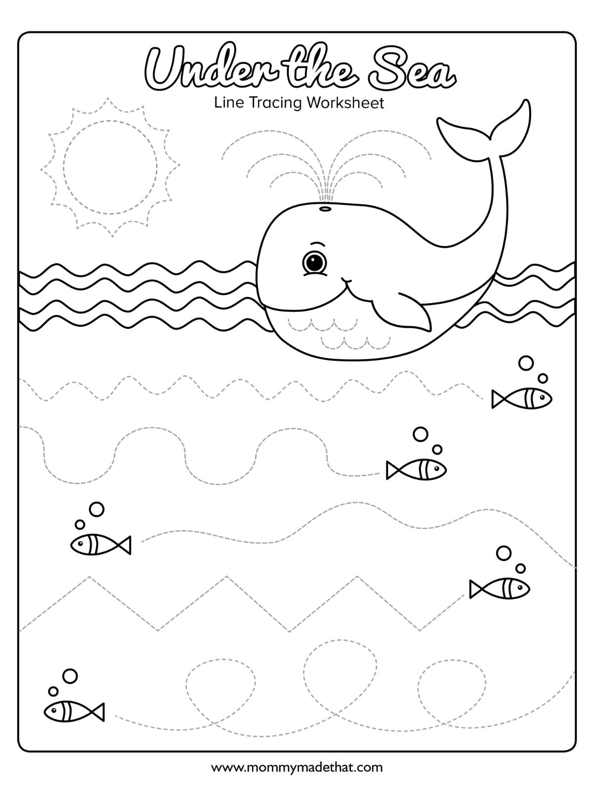 Under The Sea Worksheets Preschool