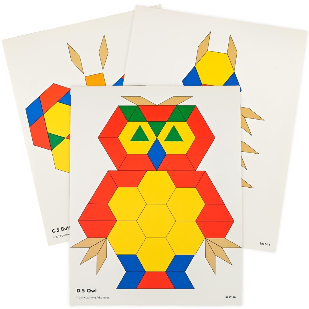 Pattern Block Activity Cards Amazon de B robedarf amp Schreibwaren