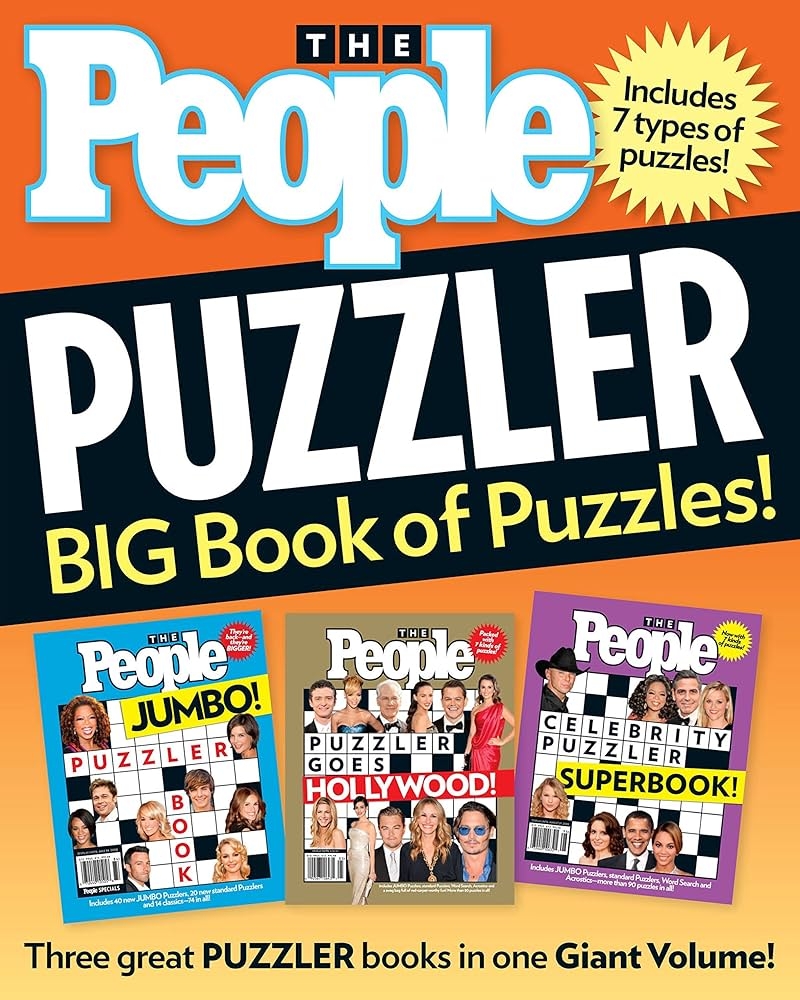 People Puzzler BIG Book Of Puzzles Editors Of People Magazine 