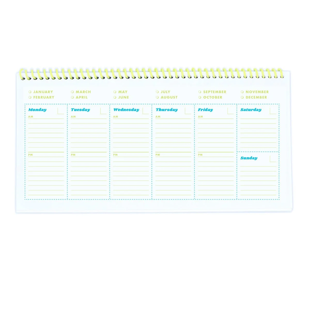 Printable Blank Desk Calendar