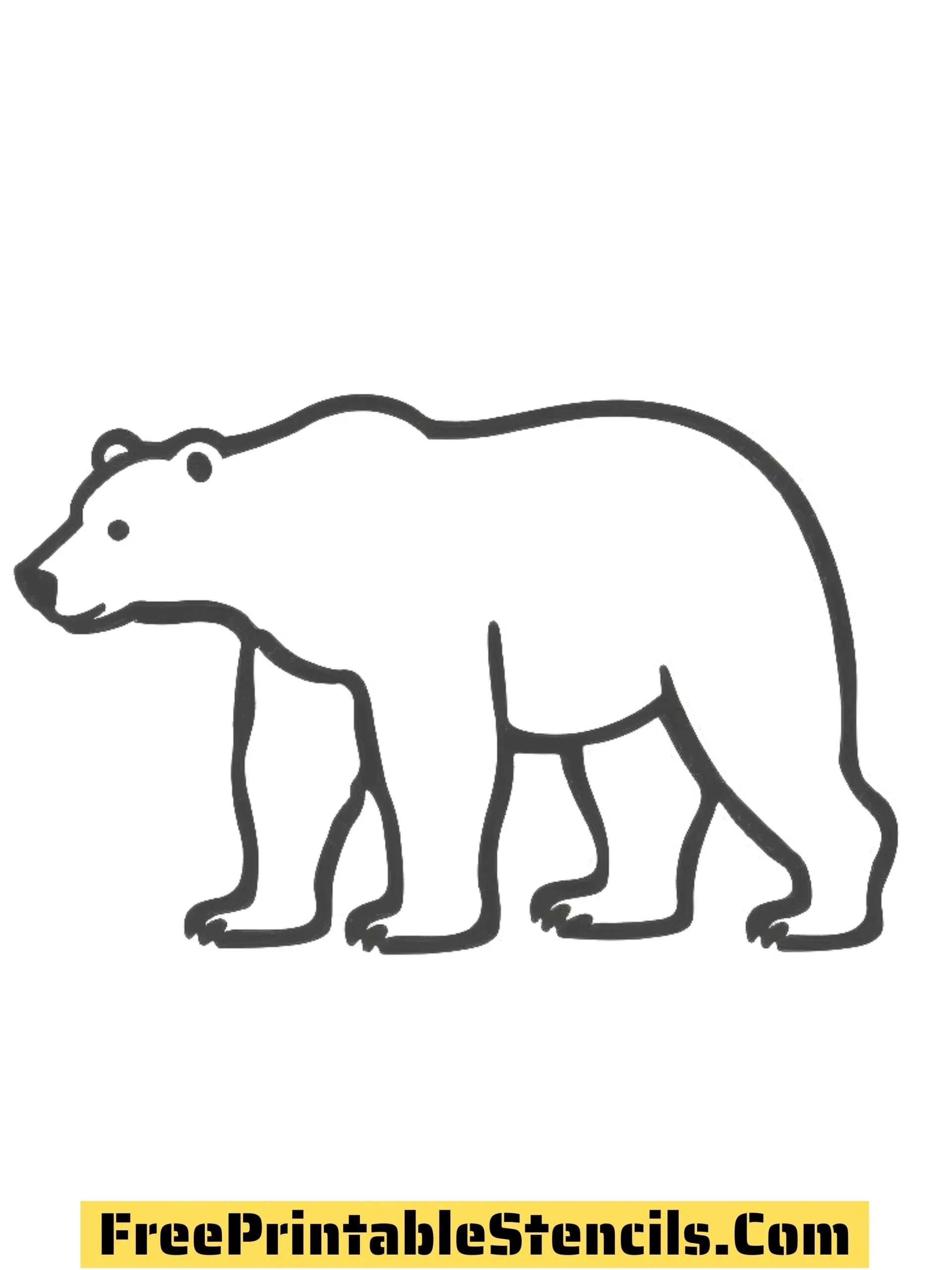 Bear Printable Template