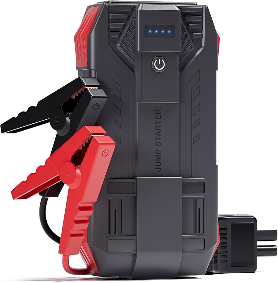 Povasee 4000 A UltraSafe Jump Starter Power Bank For Cars 12 V Booster Car Jump Starter up To 10 L Petrol 8 L Diesel Starter Power Bank With Jump 