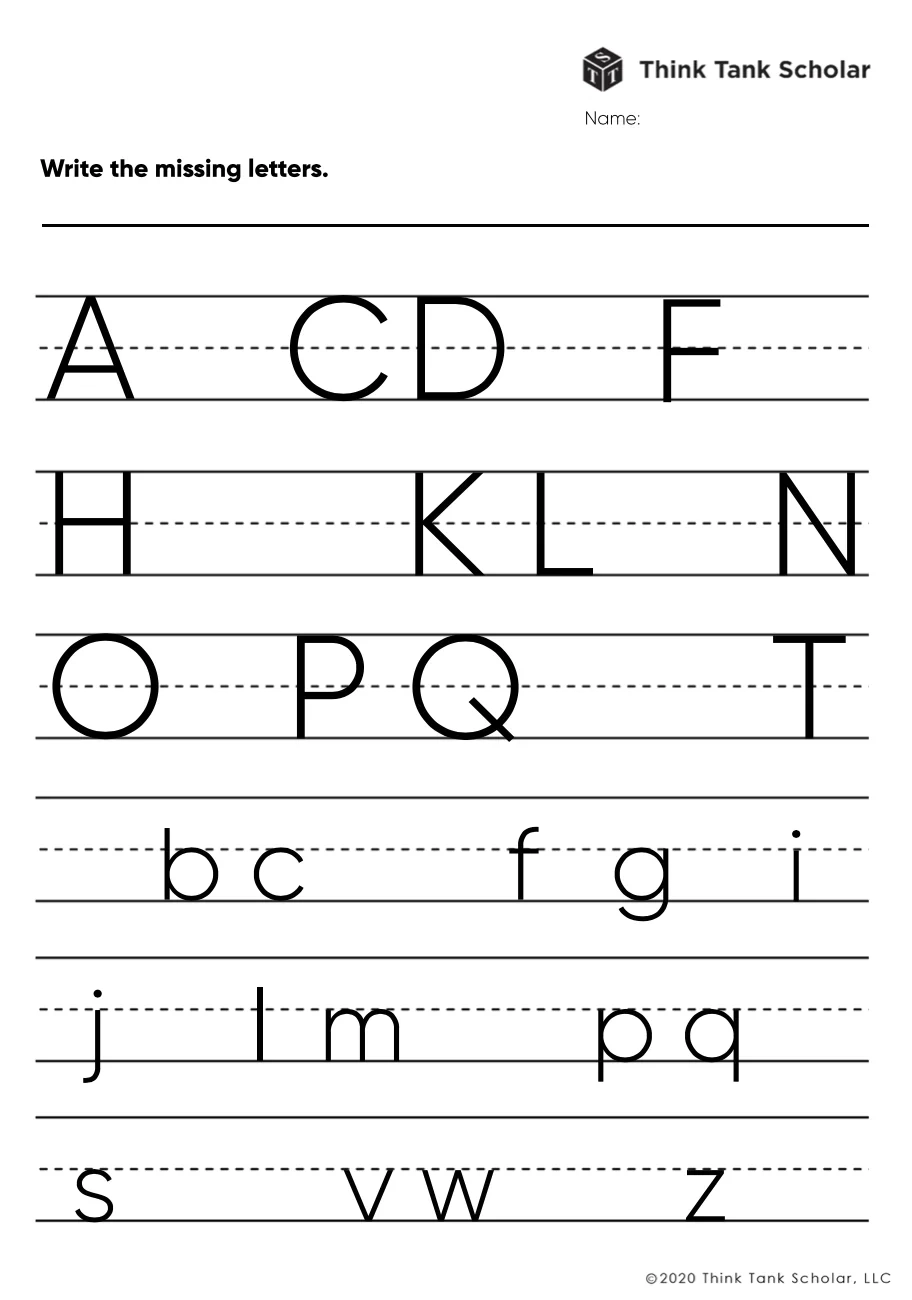 Printable Worksheets For 4 Year Olds Free