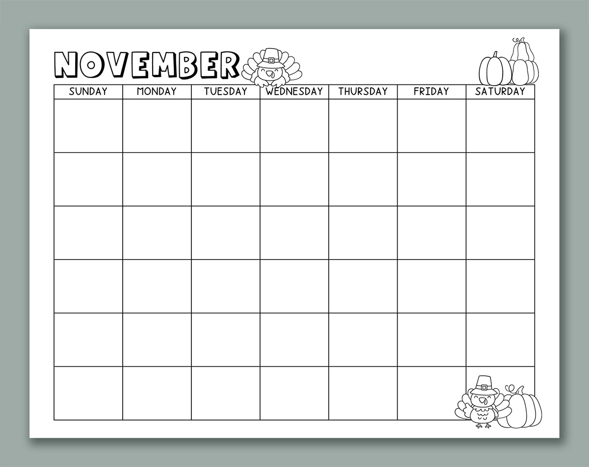 Imom November 2026 Printable Calendar