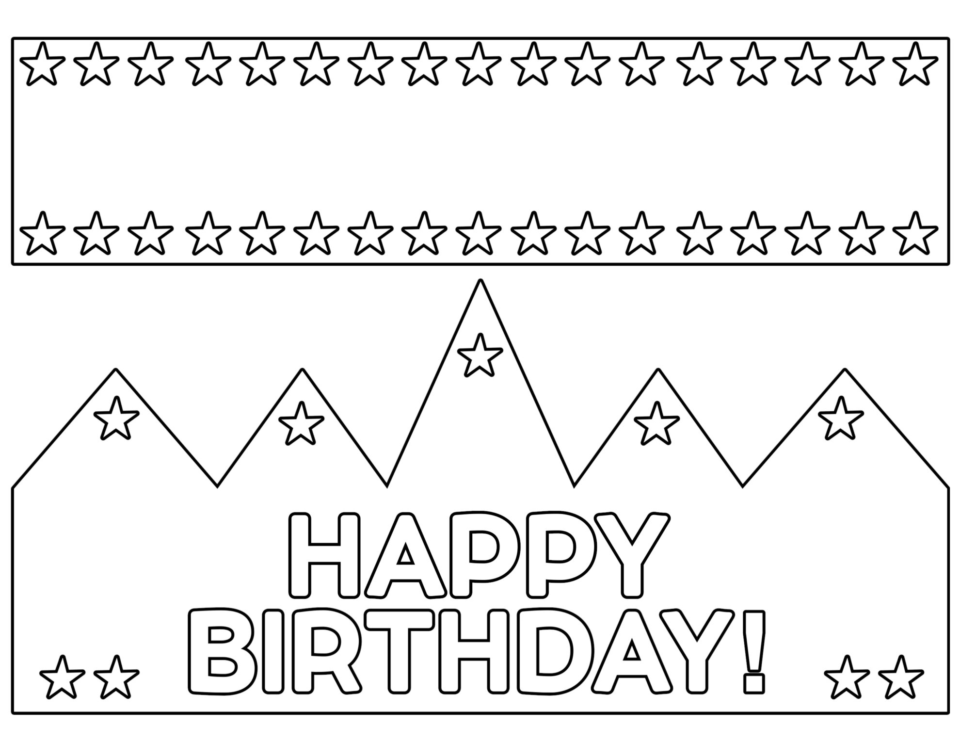 Printable Crown Party Hats Blank Party Hat Template Design A Hat 