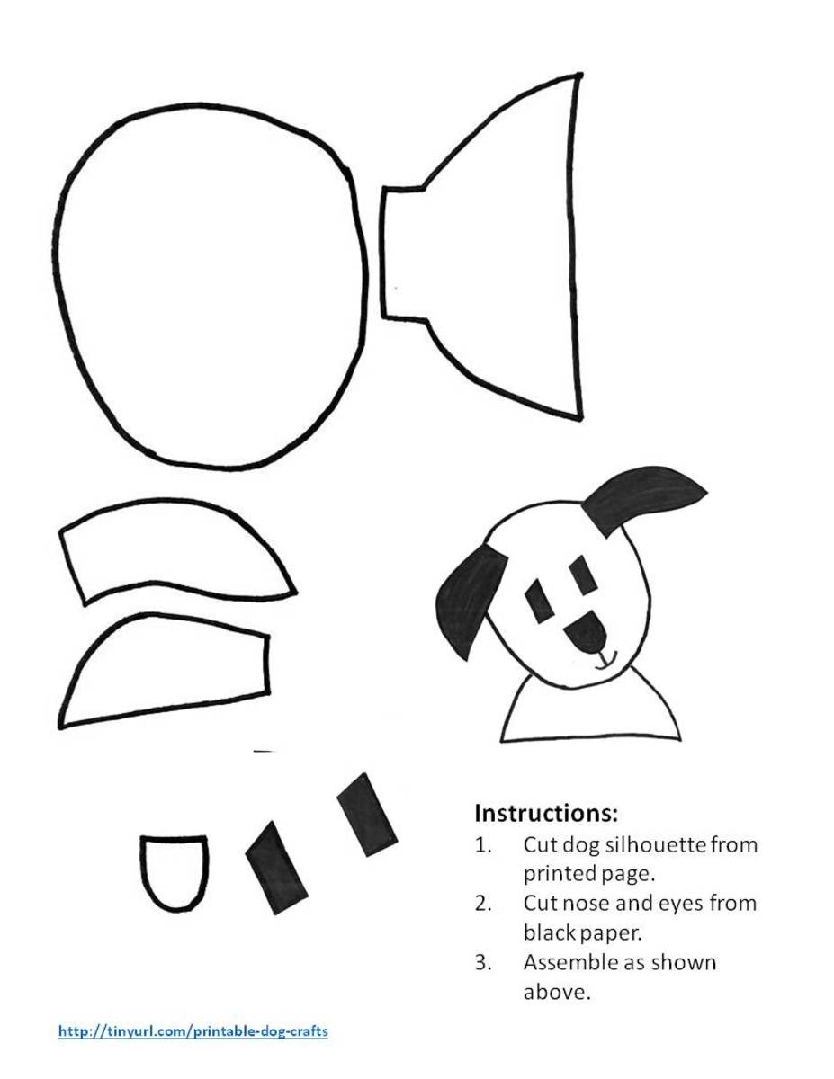 Printable Dog Patterns With Simple Shapes For Kids Crafts HubPages