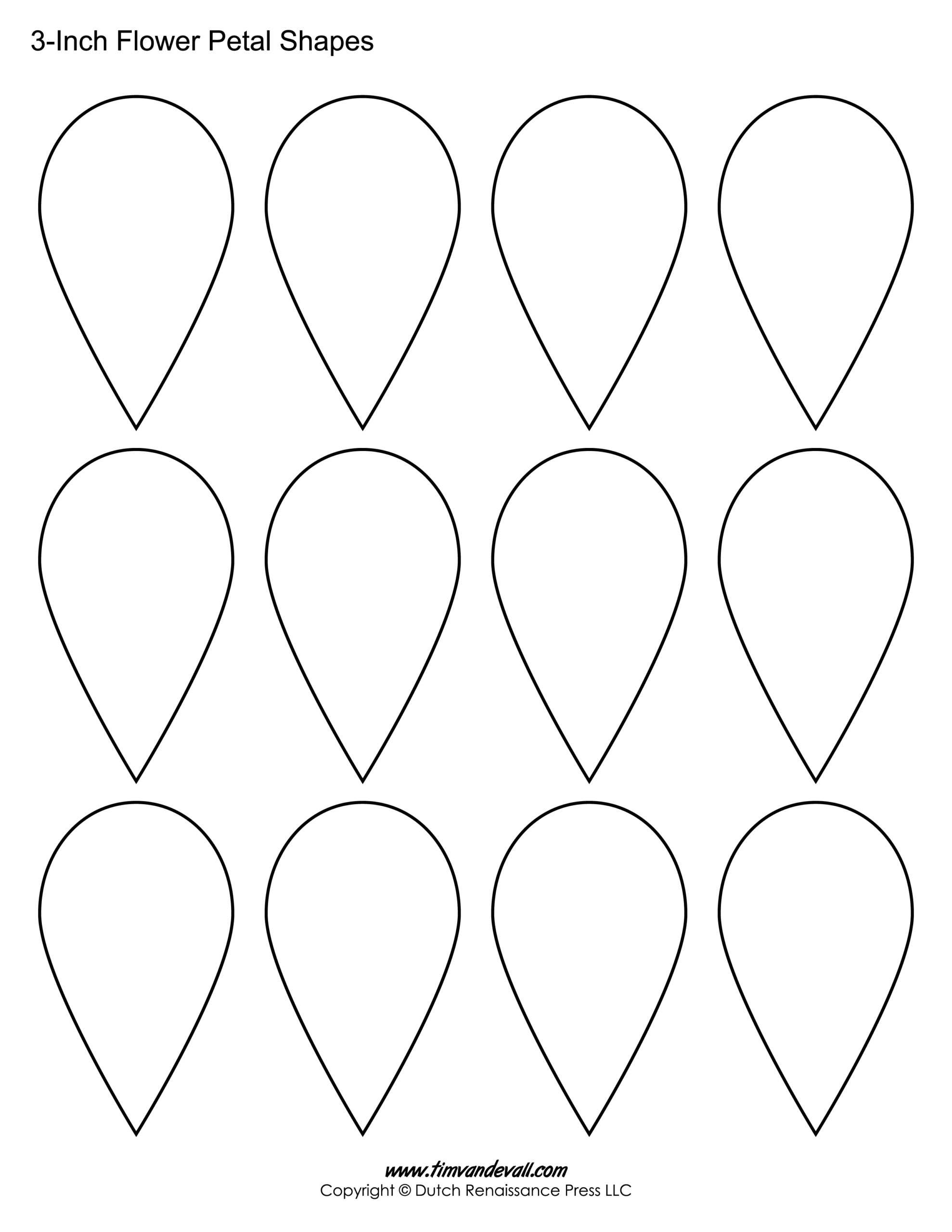 Flowers Template Printable