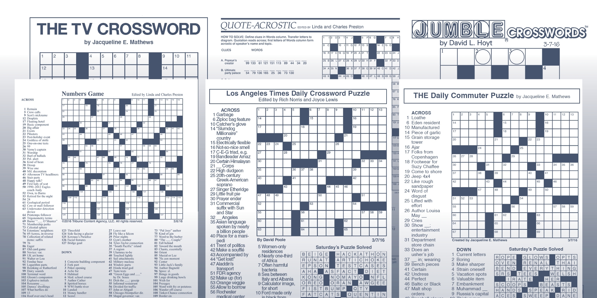 Printable La Times Crossword Puzzle Printable Templates