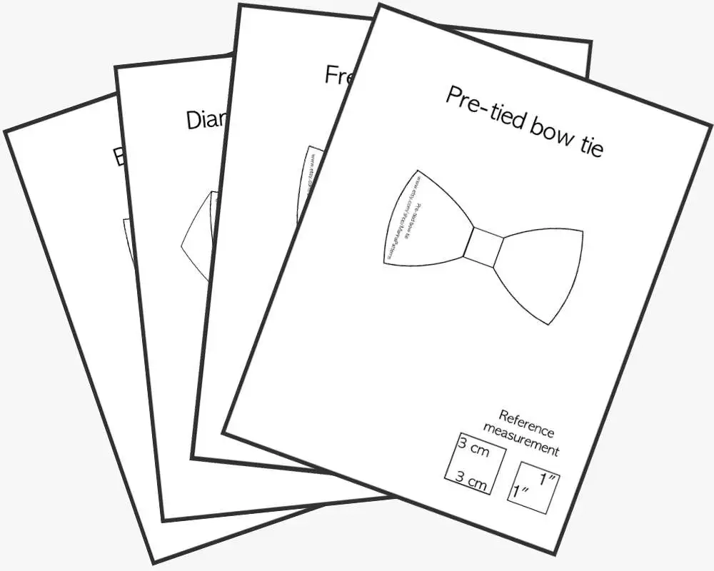 Printable Men s Bow Tie Pattern