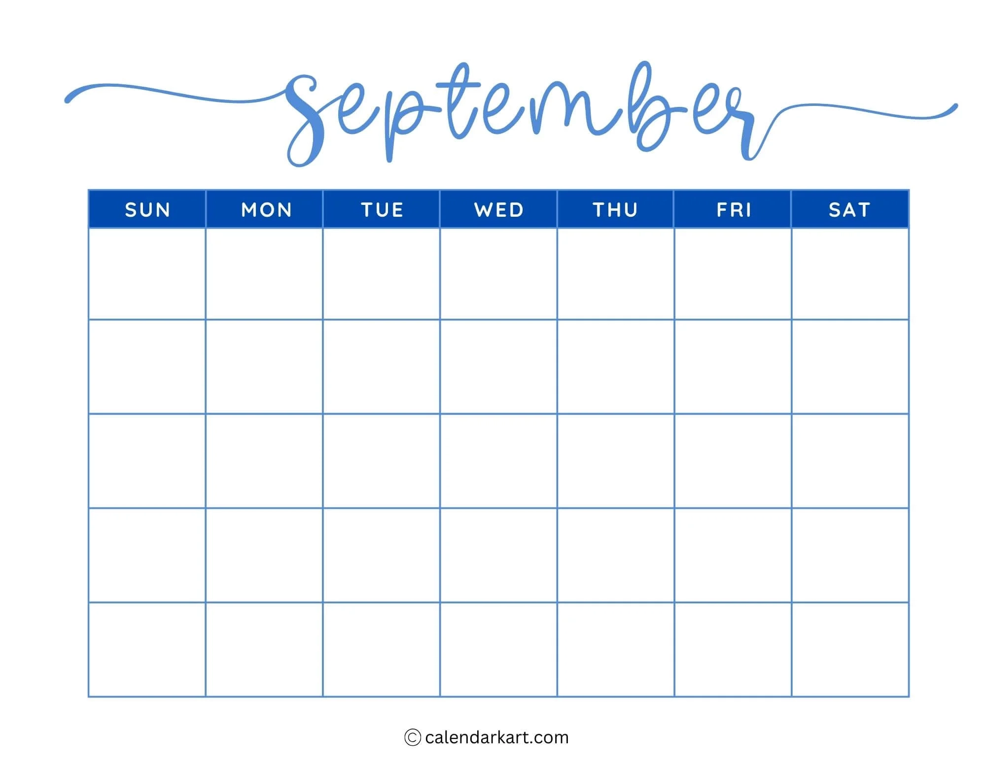 Printable Monthly Weekly And Yearly Blank Calendar Templates
