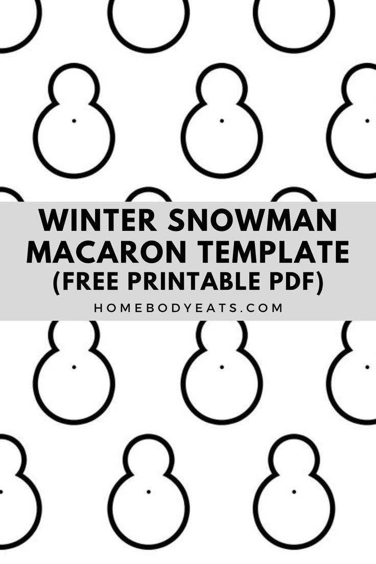 Printable Macaron Template