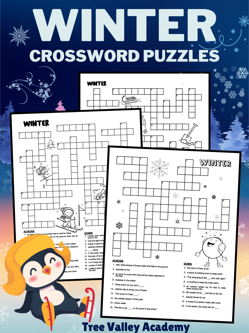 Free Printable Winter Crossword Puzzles