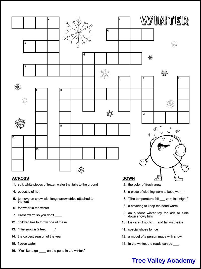 Crossword Puzzles Easy Difficulty