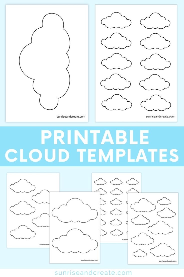 Free Printable Cloud Template