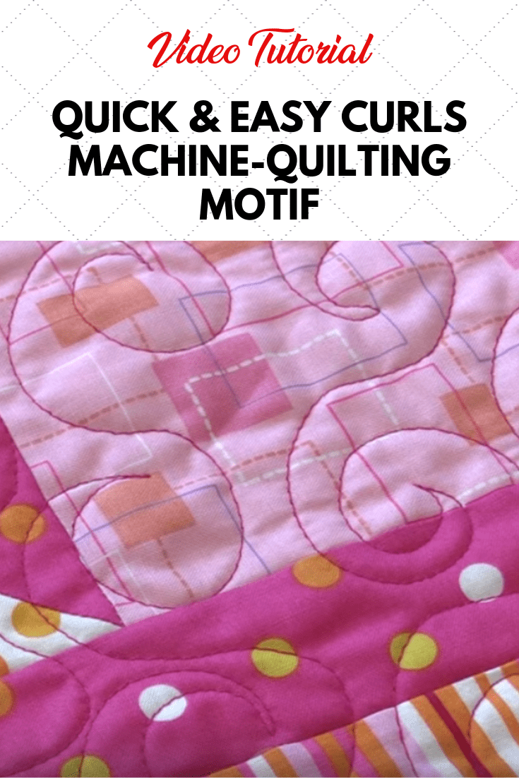 Quick And Easy Curls Free Motion Machine Quilting Motif Video 