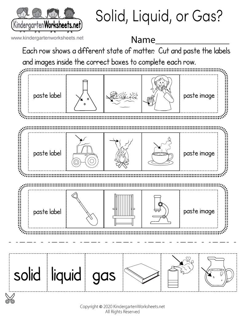 Solid Liquid Or Gas Worksheet Free Printable Digital amp PDF