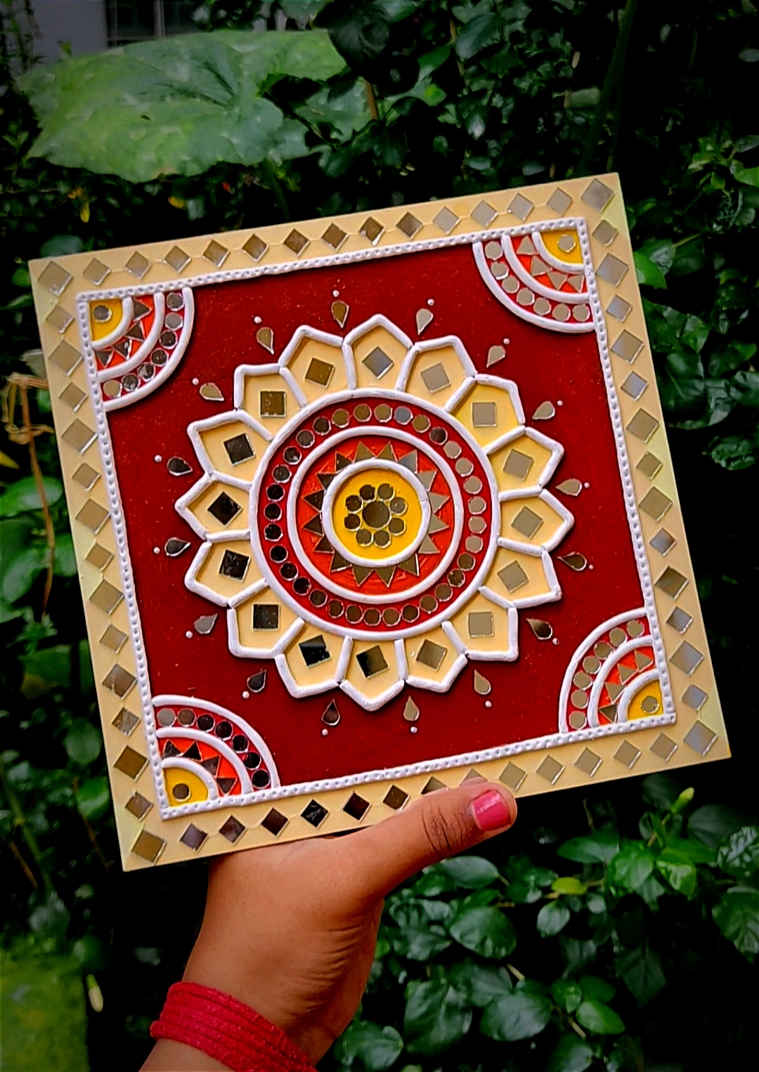 Square Mud Art Lippan Art