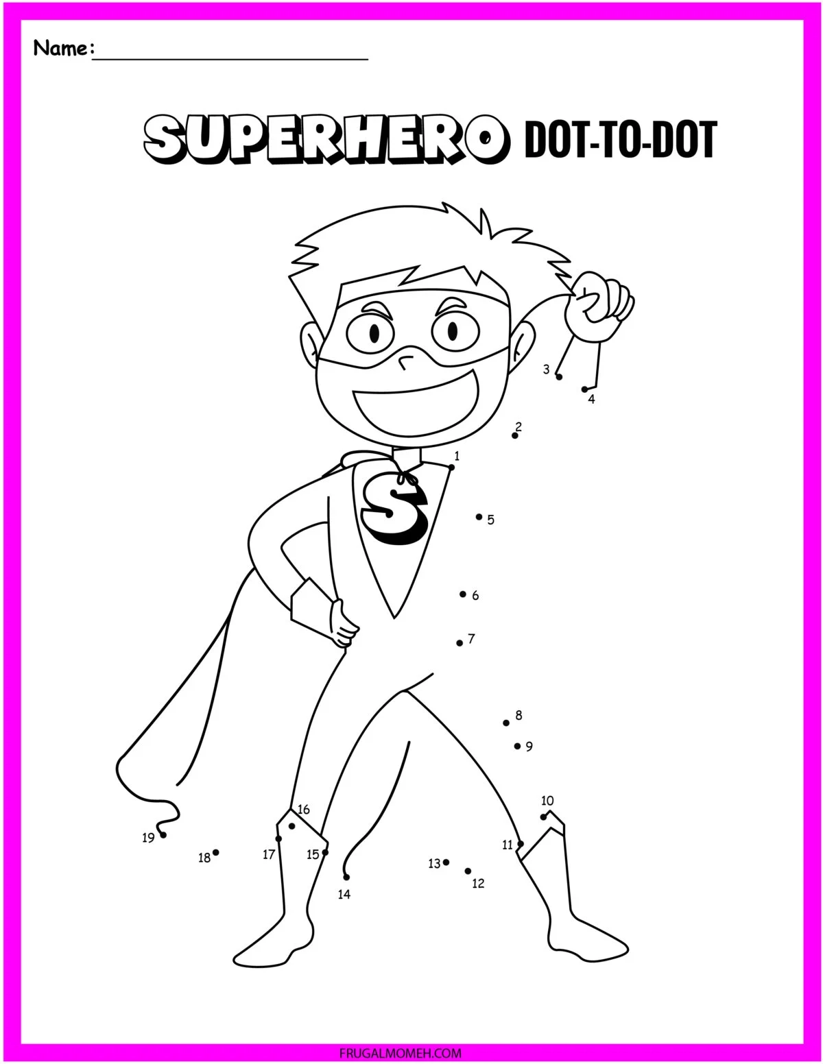 Superhero Printable Activities Printable Party Favors