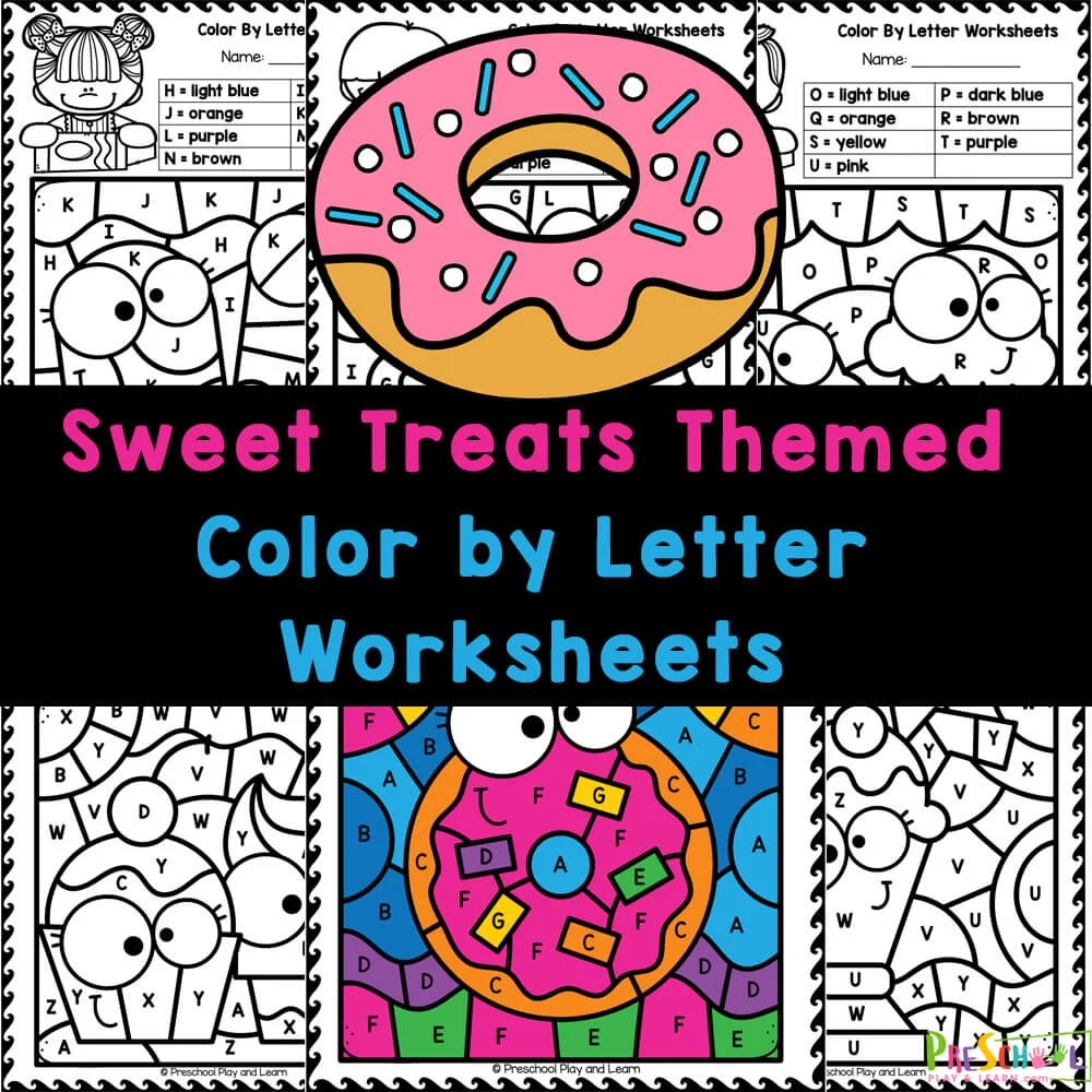 Bright Letter Printable Worksheets