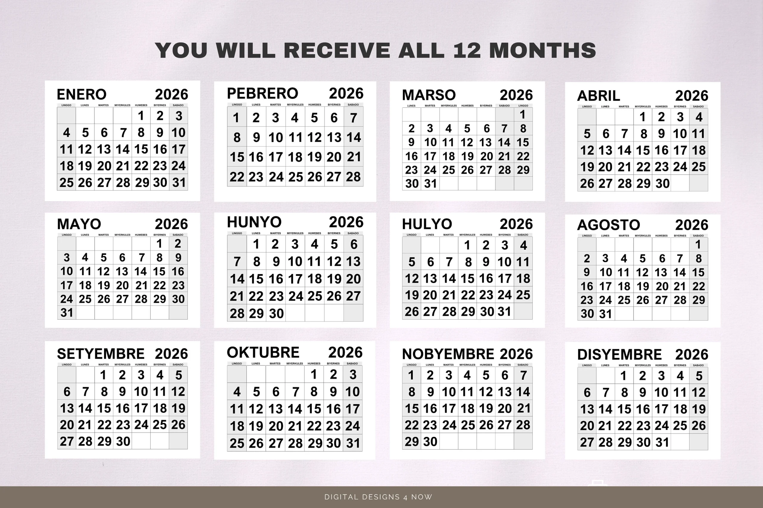 2026 Calendar Philippines With Holidays Printable
