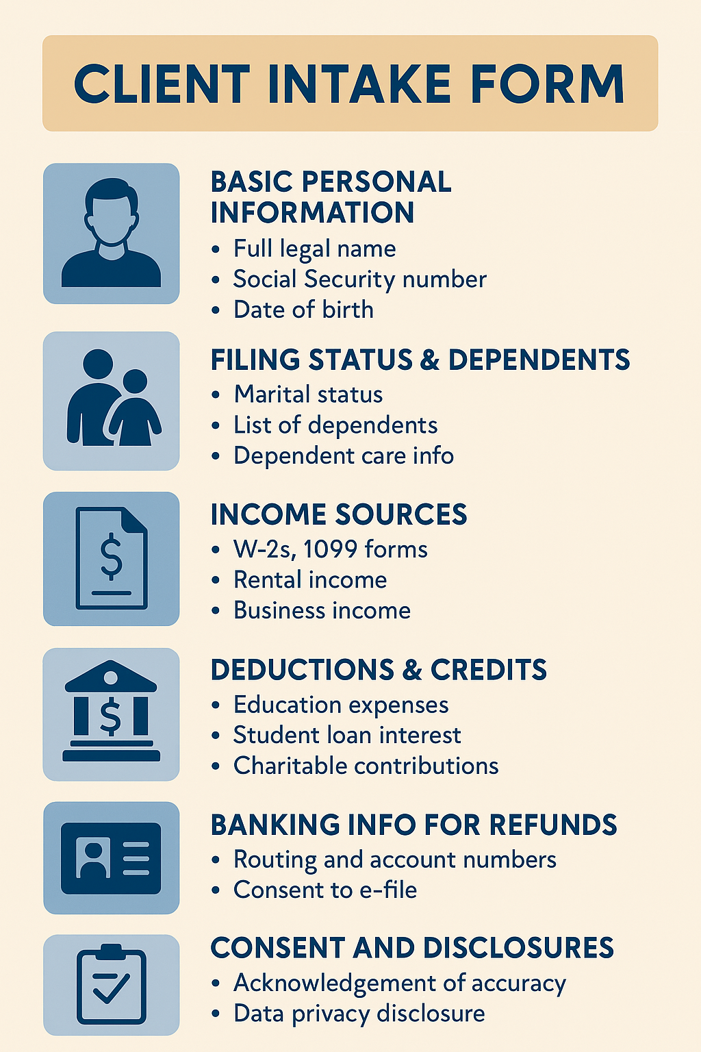 Tax Client Intake Form Guide amp Examples UltimateTax