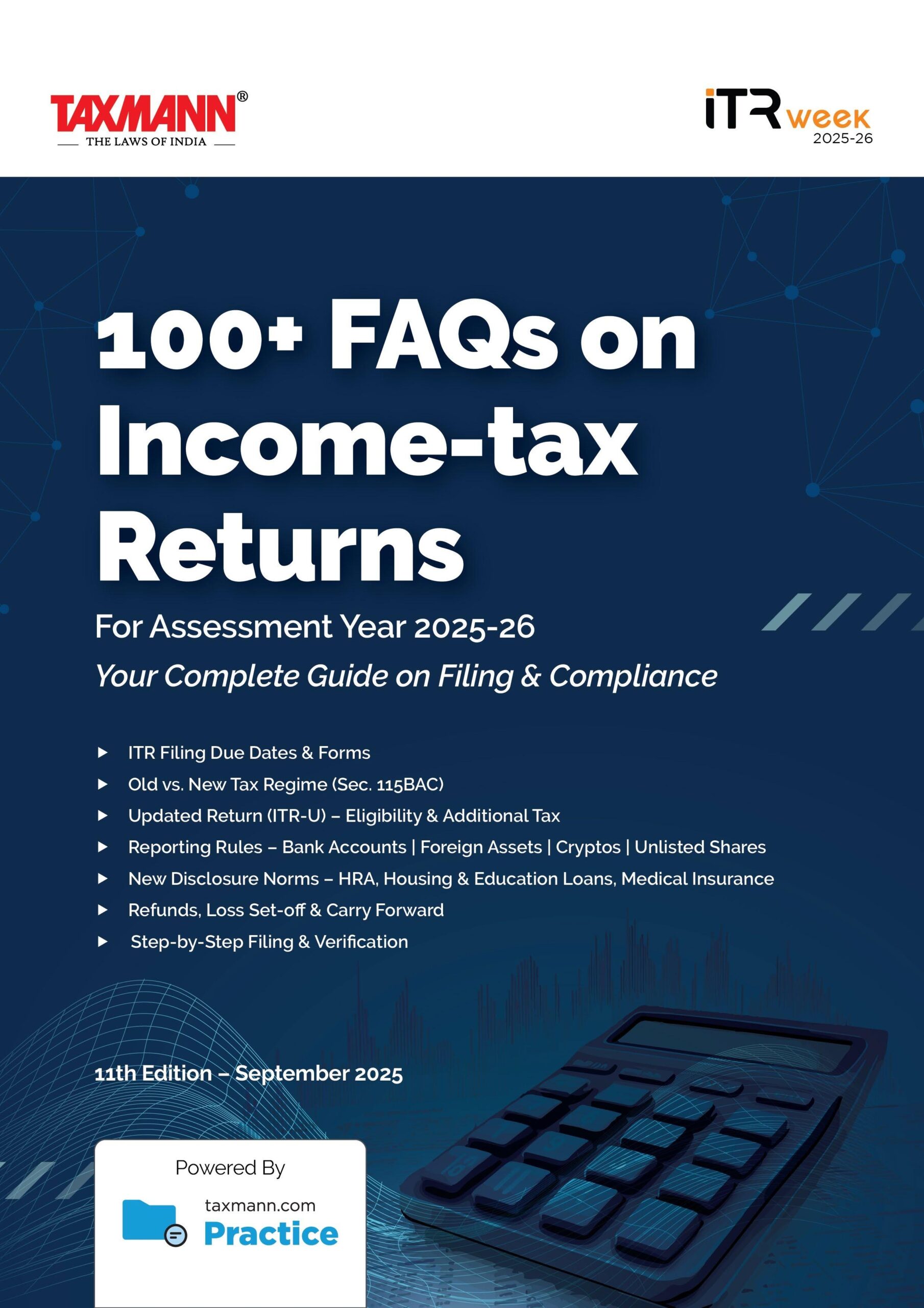 Taxmann amp 39 s Analysis 100 FAQs On ITR For A Y 2025 26 11th 