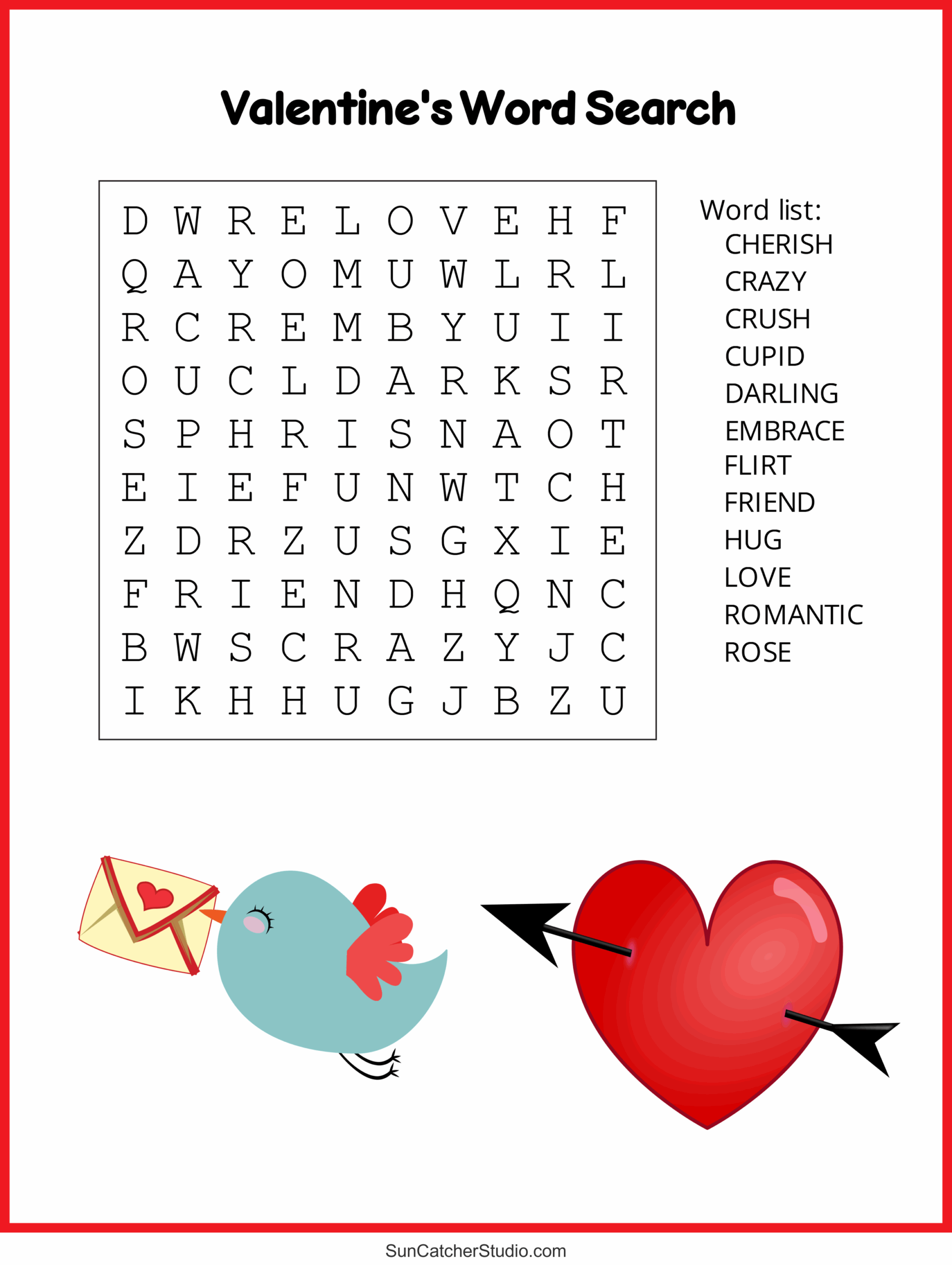 Free Printable Valentines Puzzles For Kids