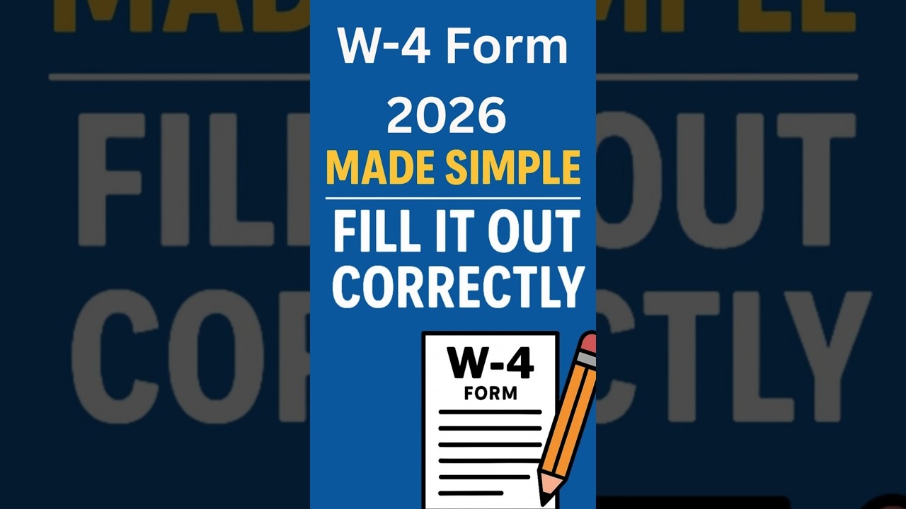 W 4 Form 2026 Explained Simply shorts YouTube