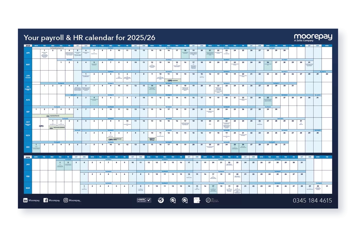 Wallplanner 2025 2026 Moorepay
