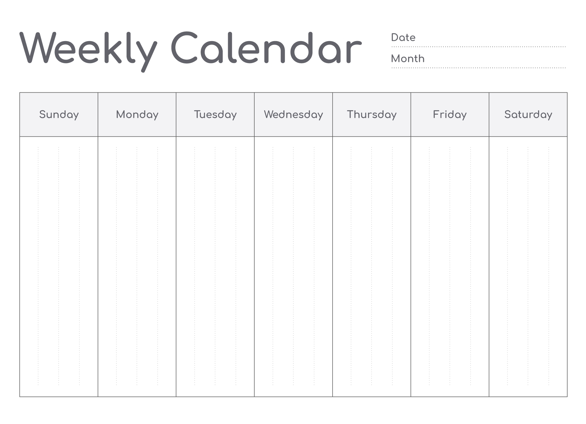 Google Printable Blank Calendar