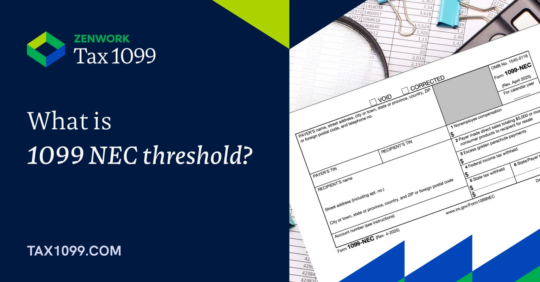 What Is The 1099 NEC Threshold 2026 