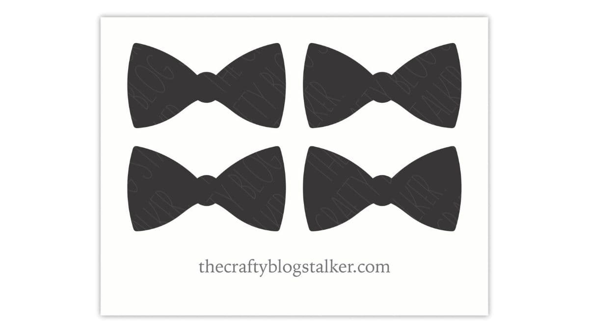 Wood Bow Tie Template PDF The Crafty Blog Stalker