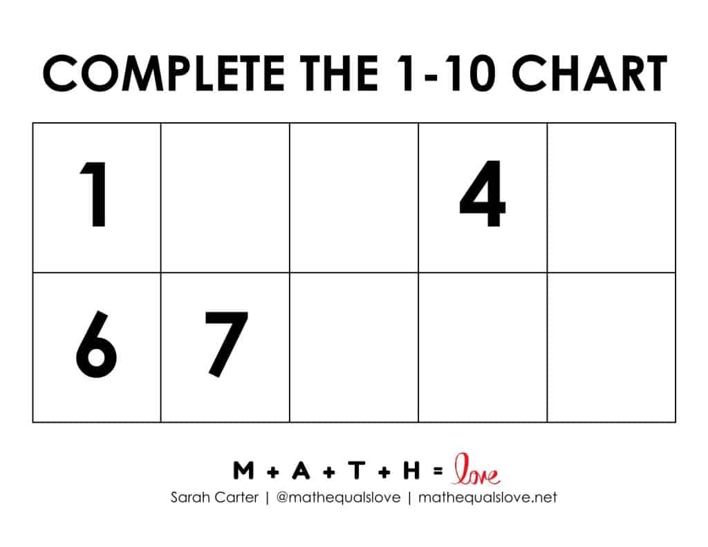 1 10 Number Chart For Kids Free Printable PDF 