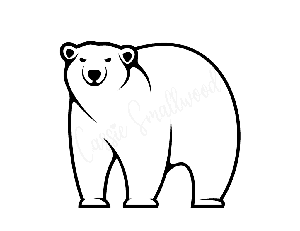 Polar Bear Printable Template