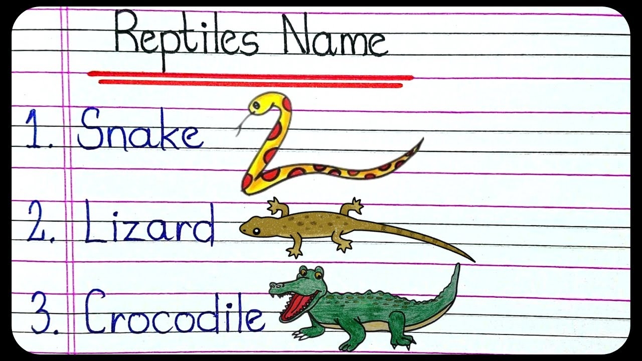 Words To Describe Reptiles