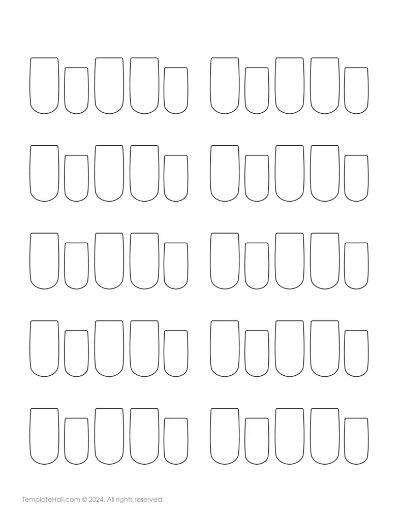 11 Printable Nail Art Templates PDF Download 