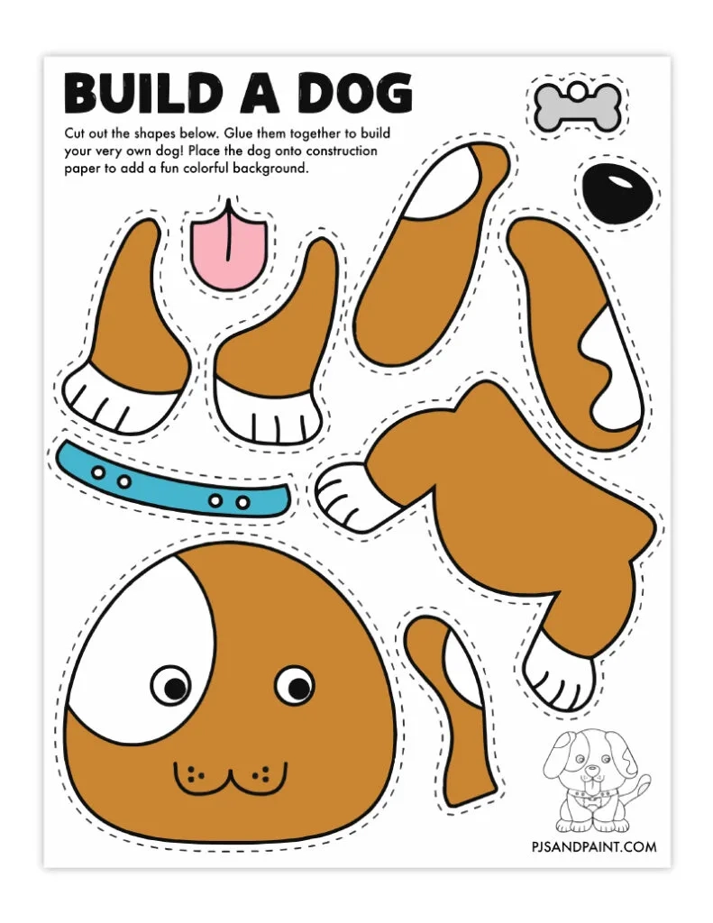 120 Free Printable Build Your Own Crafts Pjs And Paint