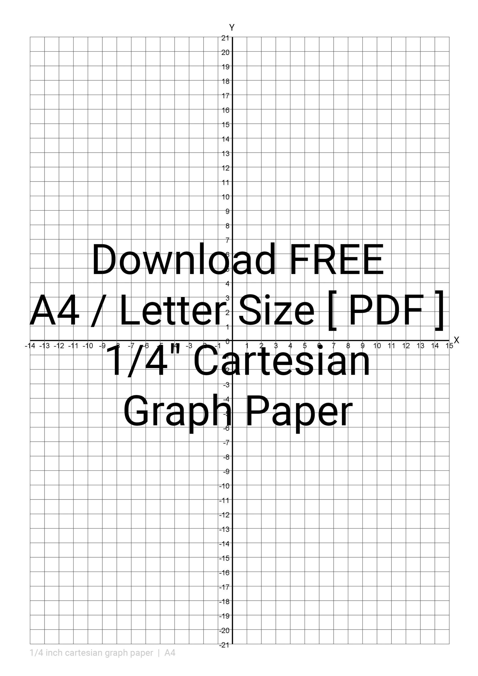 Free Printable Graph Paper 1/4 Inch Squares