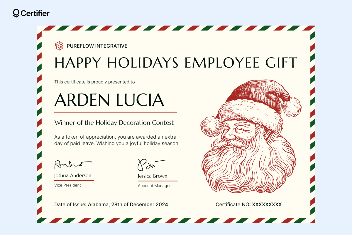 15 Christmas Gift Certificate Templates To Download For Free
