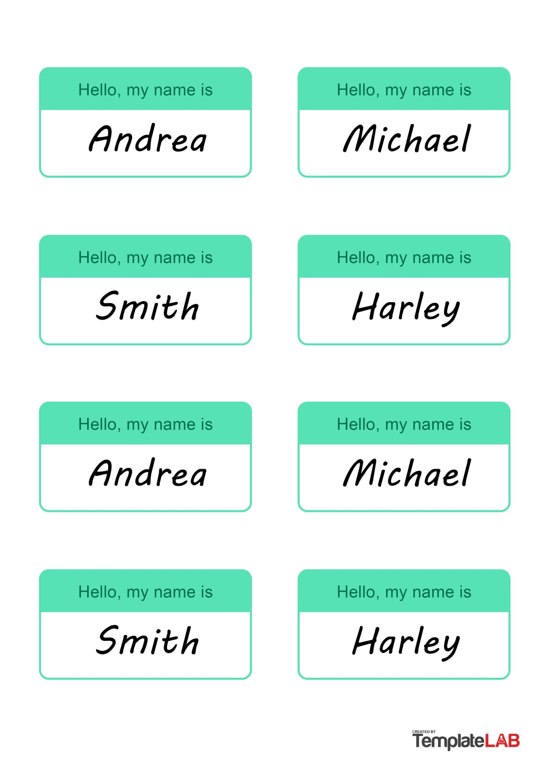 19 Editable Name Tag amp Name Badge Templates Free 
