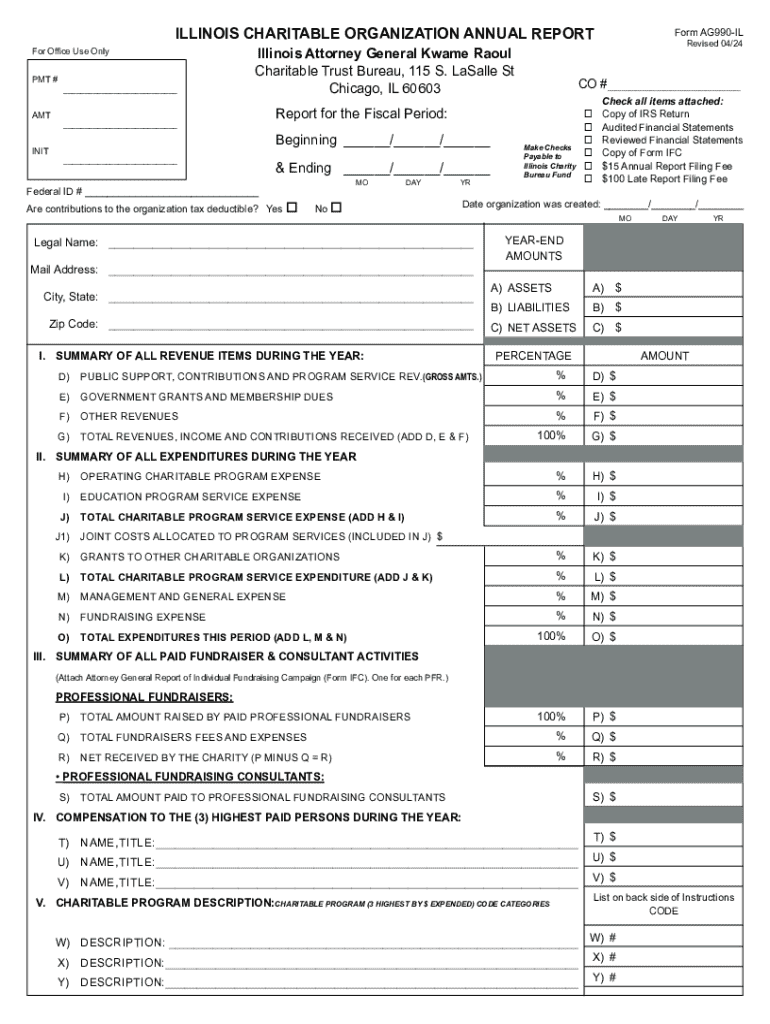 2024 Form IL AG990 IL Fill Online Printable Fillable Blank 