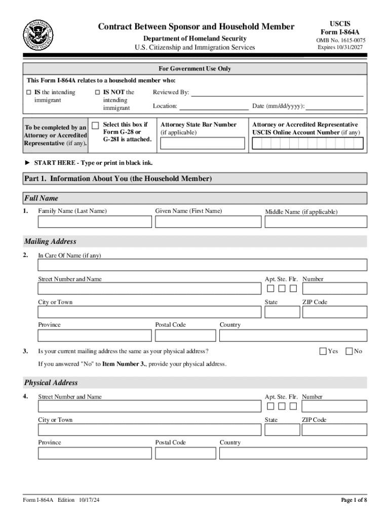 Printable Form I-864