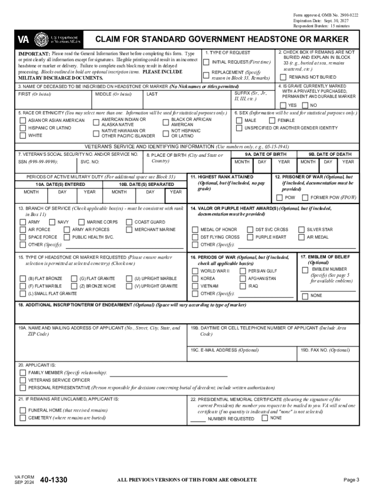 2024 Form VA 40 1330 Fill Online Printable Fillable Blank 