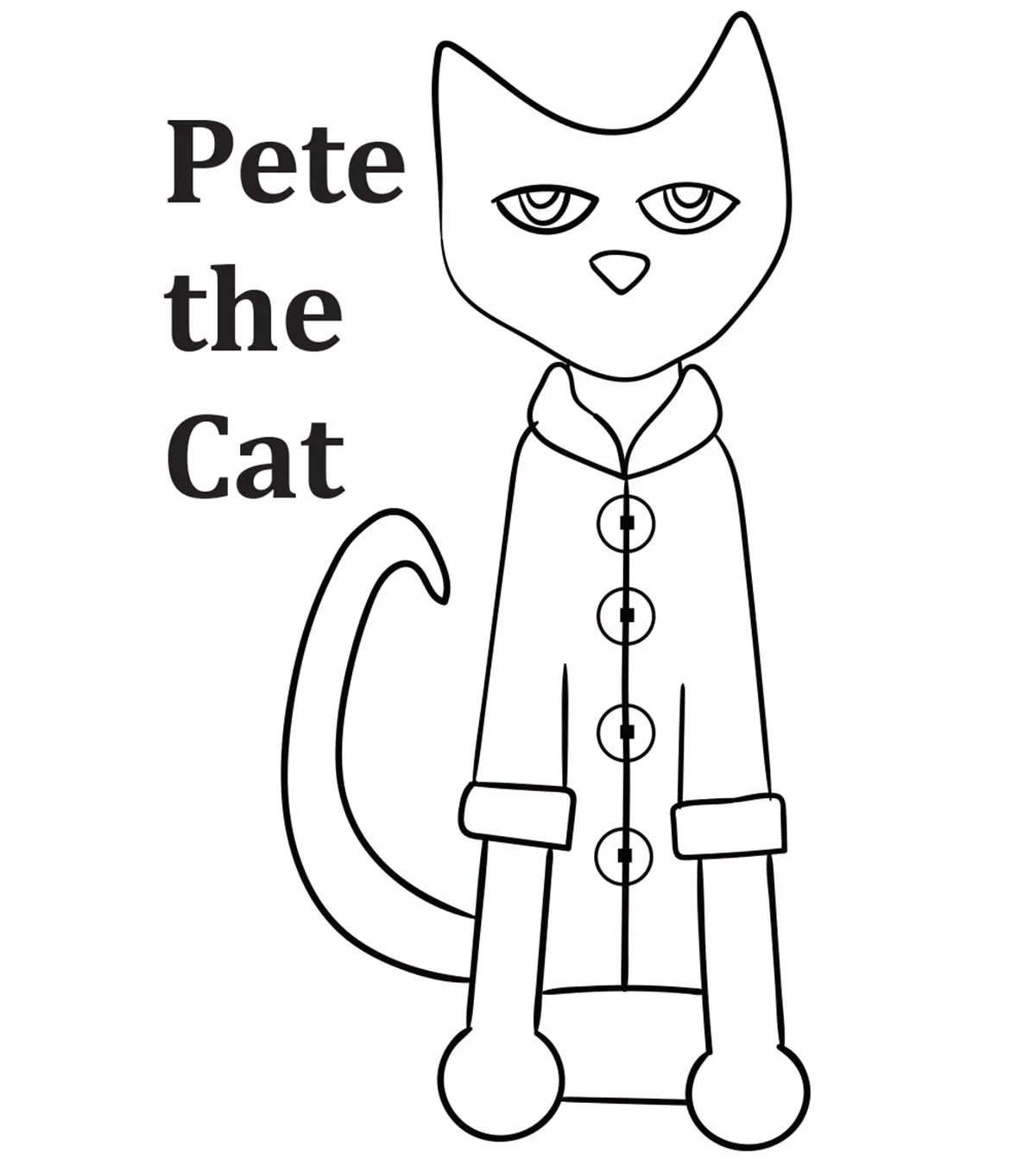Free Printable Pete The Cat Template