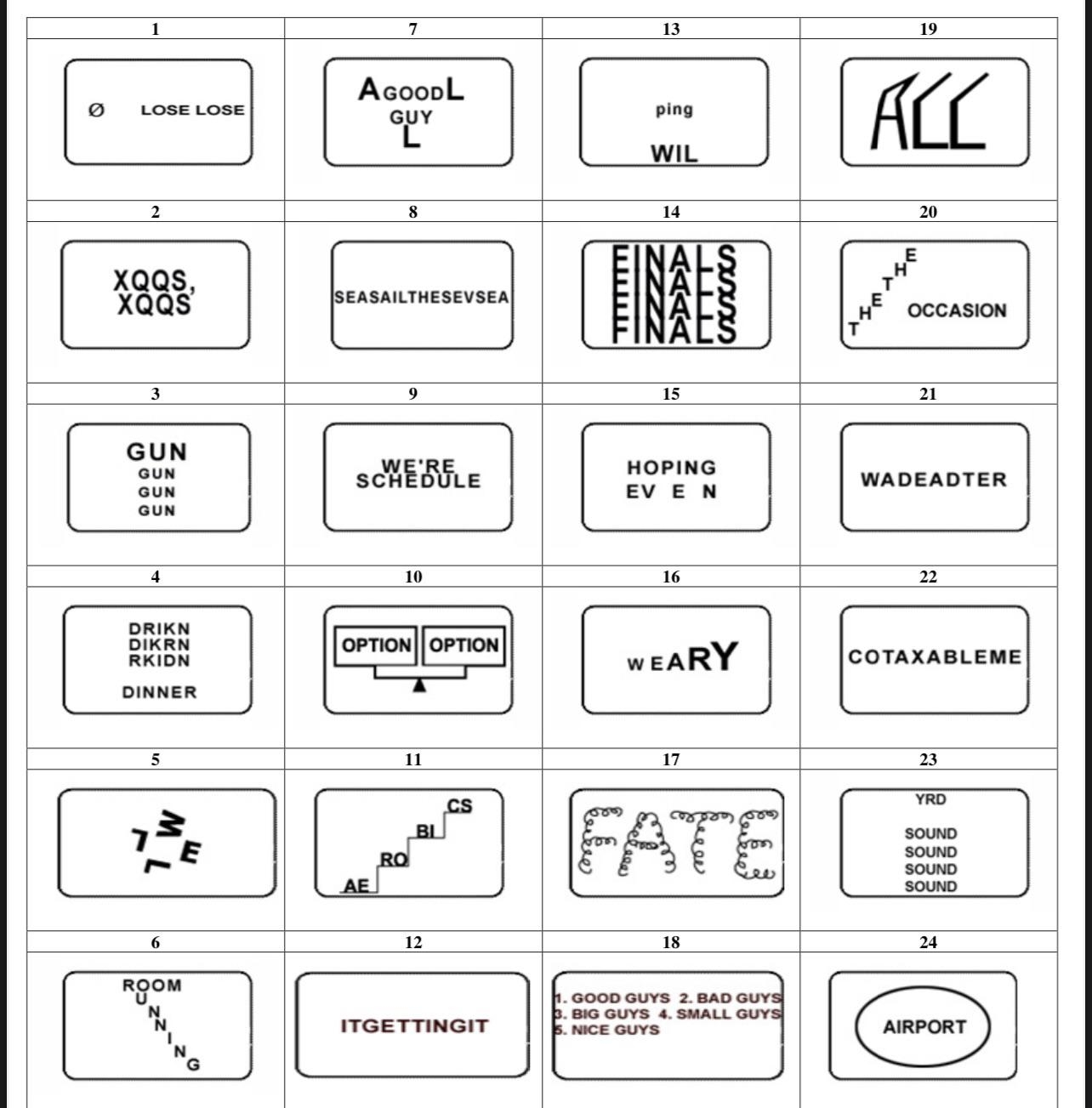 Answer Key Rebus Puzzles With Answers Printable
