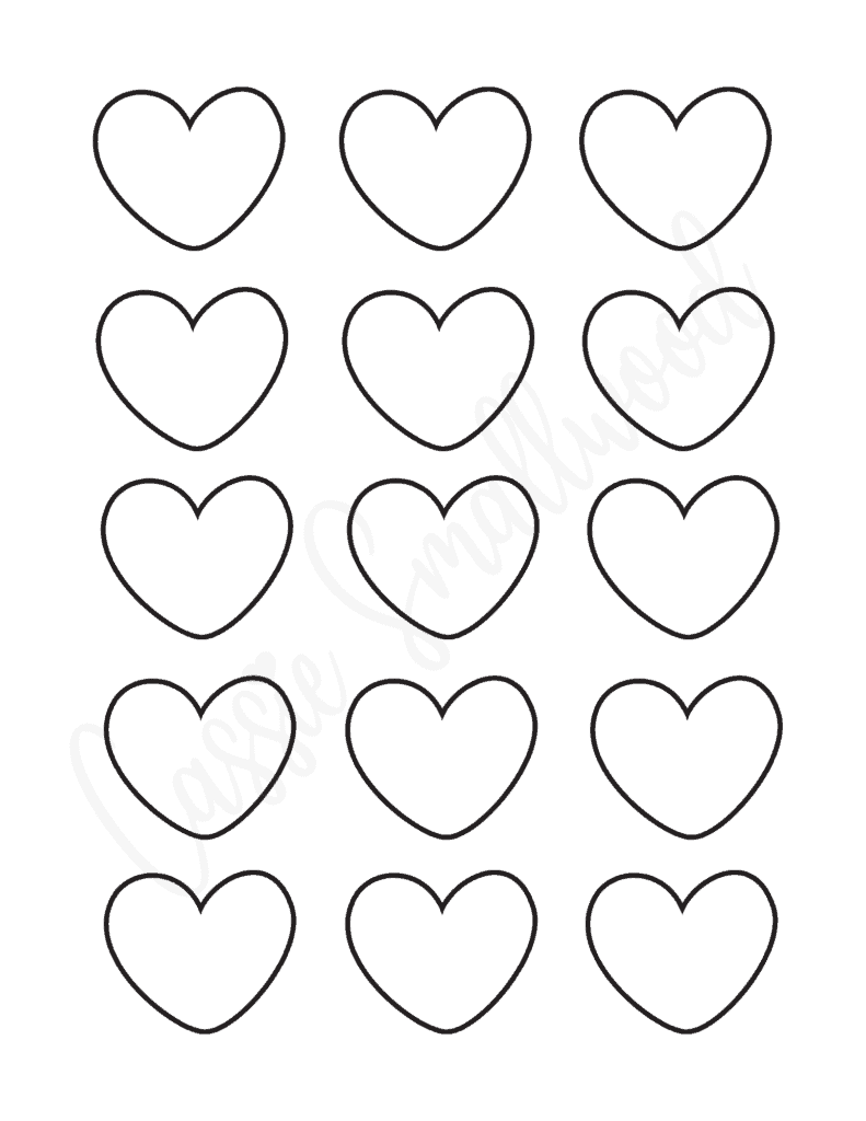 25 FREE Printable Heart Templates Small To Large Sizes Cassie 