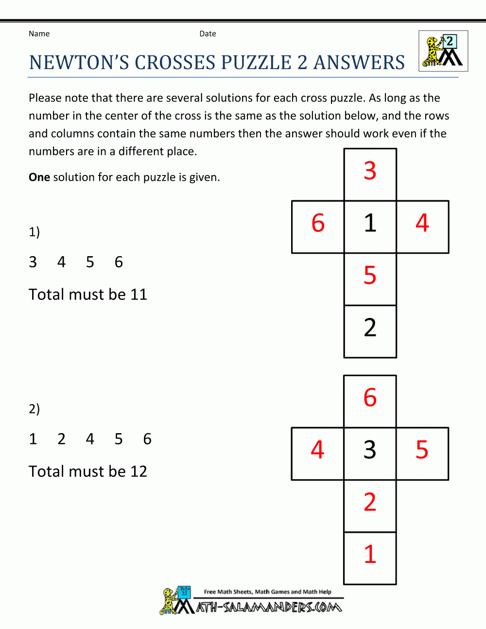 2nd Grade Math Puzzles