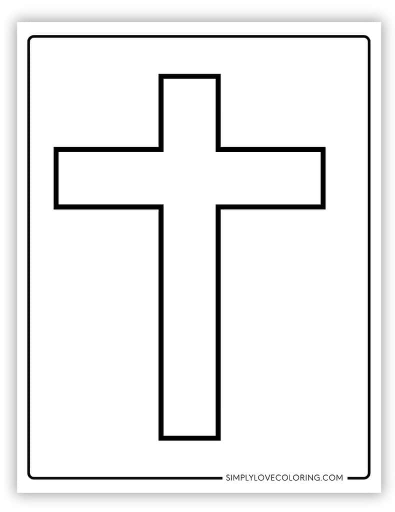 Blank Printable Cross Template