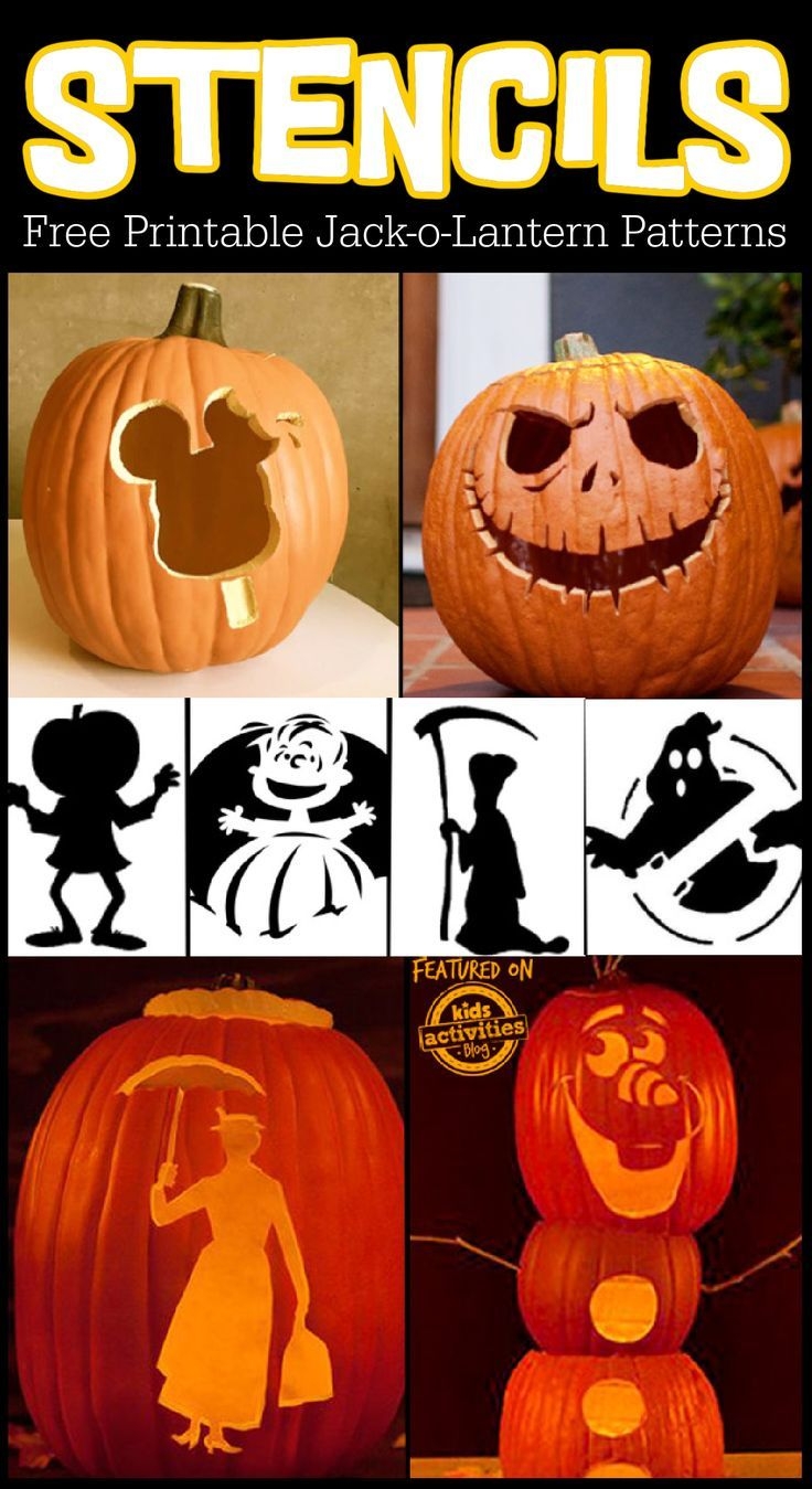 35 Jack O Lantern Stencil Patterns Print amp Carve 